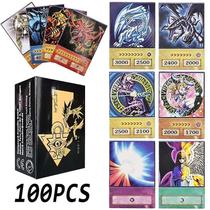 Cartões de anime Yu-gi-oh 100 unidades Blue Eyes Dark Magician Exodia