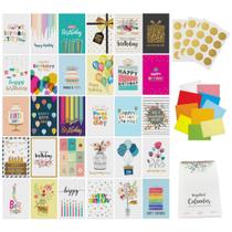 Cartões de Aniversário Dessie 30 Unidades Exclusivos com Detalhes em Hot Stamping Dourado 13 x 18 cm Cartões de Aniversário Dessie 30 Unidades Exclusivos com Detalhes em Hot Stamping Dourado 13 x 18 cm