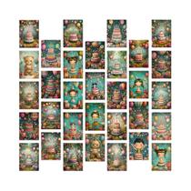 Cartões De Aniversário Em Estilo Cartoon 32pcs Colecionáveis Presentes De Aniversário Convites Cartões De Aniversário Em Estilo Cartoon 32pcs Colecionáveis Presentes De Aniversário Convites