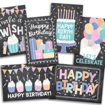 Cartões de aniversário Hadley Designs 54 cartões coloridos com envelopes