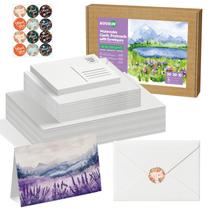 Cartões de aquarela KOVIEDE, pacote com 30, 100% algodão, 140 lb/300 g/m²