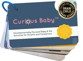 Cartões de atividades Curious Baby de 0 a 12 meses com cartões de alto contraste