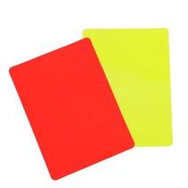 Cartões de Aviso de Árbitro em PVC (Vermelho e Amarelo) - Ferramenta de Treinamento para Futebol