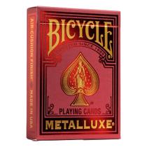 Cartões de baralho Bicycle Metalluxe Red Premium Metal Foil