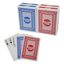 Cartões de baralho DNB 4 Deck Canasta com valores de pontos azul/vermelho