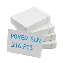 Cartões de baralho em branco Yuanhe Poker, tamanho 216 unidades, imprimíveis Cartões de baralho em branco Yuanhe Poker, tamanho 216 unidades, imprimíveis