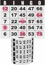 Cartões de Bingo Carewon 500 descartáveis/reutilizáveis 11,4 x 11,4 cm