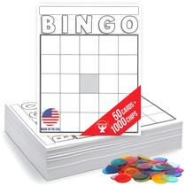 Cartões de bingo Hygloss, pacote com 50 pacotes com 1000 fichas incluídas