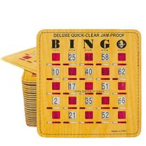 Cartões de bingo MR CHIPS Jam-Proof Quick-Clear Deluxe, pacote com 100