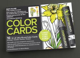 Cartões de Colorir Chameleon Florais 010 x 015 cm 016 Fls CC0102 CC0102