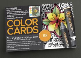 Cartões de Colorir Chameleon Zen 010 x 015 cm 016 Fls CC0103 CC0103