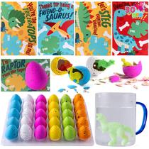 Cartões de Dia dos Namorados com brinquedos Hatch Growing Dinosaur Eggs