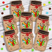Cartões de Dia dos Namorados FunnyPars Jars Happy 40 Pack para crianças Cartões de Dia dos Namorados FunnyPars Jars Happy 40 Pack para crianças
