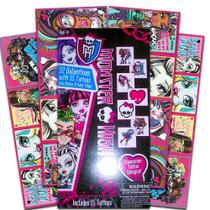 Cartões de dia dos namorados Monster High com 32 namorados + 35 tatuagens