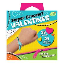 Cartões de Dia dos Namorados Peaceable Kingdom com pulseiras com zíper