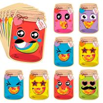 Cartões de Dia dos Namorados Siawoy, 60 unidades para crianças com design de frasco de vidro