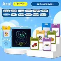 Cartões De Flash Falantes LCD Tablet De Escrita Brinquedo Para Crianças Pré-escolares Montessori