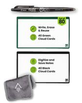 Cartões de índice reutilizáveis Rocketbook Cloud Cards, pacote de 3 x 5" (80) Cartões de índice reutilizáveis Rocketbook Cloud Cards, pacote de 3 x 5" (80)