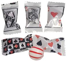 Cartões de jogo do cassino Peppermint Balls Naturejam, 100 unidades