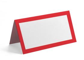Cartões de Mesa Sólidos para Casamento, Natal e Buffet, Vermelho, Pacote com 24 - Inkdotpot Cartões de Mesa Sólidos para Casamento, Natal e Buffet, Vermelho, Pacote com 24 - Inkdotpot