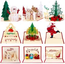 Cartões de Natal HBlife 3D Pop Up Holiday Xmas com envelopes Cartões de Natal HBlife 3D Pop Up Holiday Xmas com envelopes