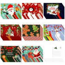 Cartões de Natal Junkin, pacote 80, saudação de Feliz Natal Cartões de Natal Junkin, pacote 80, saudação de Feliz Natal