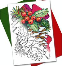 Cartões de Natal para colorir Art Eclect 10 designs com envelopes Cartões de Natal para colorir Art Eclect 10 designs com envelopes