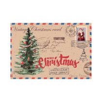 Cartões de Natal Vintage com Envelopes - Pacote com 5 Unidades