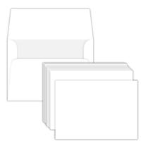 Cartões de notas e envelopes S Superfine Printing 4,5x6 50 unidades