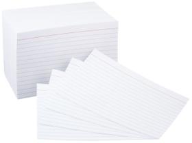 Cartões de notas Index: Amazon Basics, 500 unidades, pacote com 5, 4x6 polegadas, brancos Cartões de notas Index: Amazon Basics, 500 unidades, pacote com 5, 4x6 polegadas, brancos