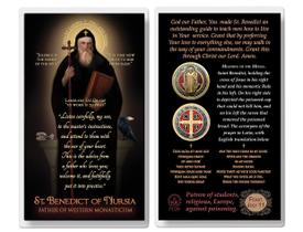 Cartões de Oração - THE SAINTS COLLECTION - São Bento - Pacote com 20 Cartões de Oração - THE SAINTS COLLECTION - São Bento - Pacote com 20