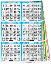 Cartões de papel de bingo United Novelty 6 em 10 até 500 folhas Cartões de papel de bingo United Novelty 6 em 10 até 500 folhas