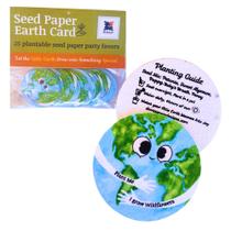 Cartões de papel de semente para o Dia da Terra ShiviaAryan Designs com sementes de flores silvestres