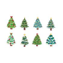 Cartões De Pirulito Em Forma De Árvore De Natal 48 Peças Suportes De Doces De Vários Tipos Para