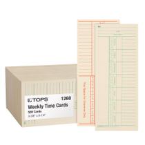 Cartões de Ponto Tops 1260 Semanal 2 Lados Manila 8x9 cm 500 un Cartões de Ponto Tops 1260 Semanal 2 Lados Manila 8x9 cm 500 un