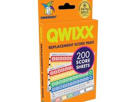 Cartões de pontuação de reposição para o pacote Gamewright Qwixx Game 1