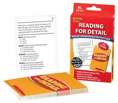 Cartões de prática Edupress Reading Comprehension Red Level