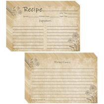 Cartões de receita Tomioziey 10x15cm - pacote com 100 frente e verso Cartões de receita Tomioziey 10x15cm - pacote com 100 frente e verso