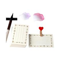 Cartões De Saudação DIY Em Estilo Chinês, 20 a 40 Peças, Padrão De Flores Em Papel Kraft Branco