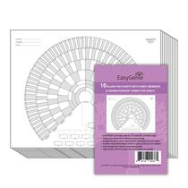 Cartões de Saudação EASYGENIE 10 Gráficos de Leque em Branco para 9 Gerações Cartões de Saudação EASYGENIE 10 Gráficos de Leque em Branco para 9 Gerações