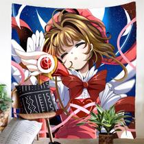 Cartões de tapeçaria Captors Sakura Anime Manga 113x150cm Poliéster Cartões de tapeçaria Captors Sakura Anime Manga 113x150cm Poliéster