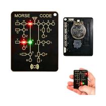 Cartões De Treinamento Profissional Em Código Morse Interativos Com LED E Áudio Para Prática De Cartões De Treinamento Profissional Em Código Morse Interativos Com LED E Áudio Para Prática De