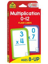 Cartões Didáticos School Zone Multiplicação 0-12 56pcs Cartões Didáticos School Zone Multiplicação 0-12 56pcs