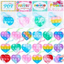 Cartões e Brinquedos de Chaveiro Pop Fidget para o Dia dos Namorados (30 Unidades)