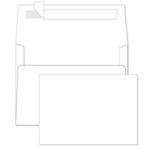 Cartões em branco com envelopes Creebe, pacote com 100, 13 x 18 cm, fechamento autoadesivo