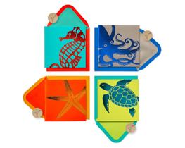 Cartões em branco Papyrus Sea Life com envelopes de 20 unidades