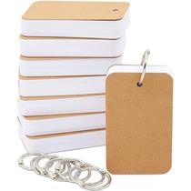 Cartões flash em branco Juvale com anéis, pacote com 8, 250 g/m², índice de 50 folhas Cartões flash em branco Juvale com anéis, pacote com 8, 250 g/m², índice de 50 folhas