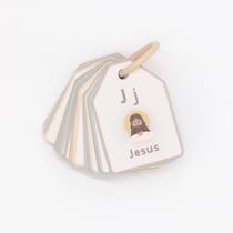 Cartões flash Good Ground Bible ABC Preschool com caixa de armazenamento
