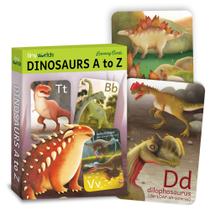 Cartões flash Tiny Worlds Dinosaur ABC Alphabet 4-8 anos