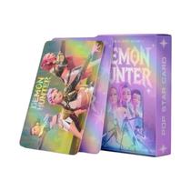 Cartões Laser Kpop Demon Hunter 55pcs Anime Cartoon Para Meninos Meninas Estudantes Presentes Fofos